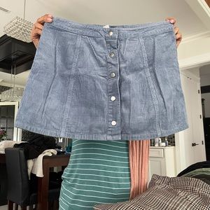 Corduroy mini skirt